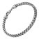trendor 15862 Men's Bracelet Oxidized Silver 925 Foxtail Chain 4.3 mm Wide Image 1