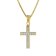 trendor 15907 Girls' Cross Pendant Gold 585 / 14K + Gold-Plated Silver Chain Image 1