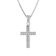 trendor 15906 Girls' Cross Pendant White Gold 585 / 14K with Silver Chain Image 1