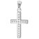 trendor 15906 Girls' Cross Pendant White Gold 585 / 14K with Silver Chain Image 2