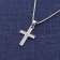 trendor 15906 Girls' Cross Pendant White Gold 585 / 14K with Silver Chain Image 3