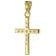 trendor 15908 Girls' Cross Pendant Gold 585 / 14K + Gold-Plated Silver Chain Image 2