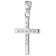 trendor 15909 Cross Pendant for Girls White Gold 585 / 14K + Silver Chain Image 2