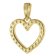 trendor 15910 Herz-Anhänger für Mädchen Gold 333 / 8K + vergoldete Silberkette Bild 2