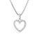 trendor 15911 Heart Pendant For Girls White Gold 333/8K + Silver Chain Image 1