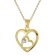 trendor 15914 Women's Heart Pendant Gold 333/8K + Gold-Plated Silver Chain Image 1