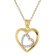 trendor 15912 Women's Heart Pendant Gold 333/8K + Gold-Plated Silver Chain Image 1