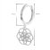 trendor 15918 Women's Hoop Earrings Mandala 925 Silver Image 4