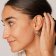 trendor 15926 Women's Earrings Half Hoop 925 Silver ⌀ 24 mm Image 3