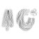trendor 15928 Women's Earrings Half Hoop 925 Silver ⌀ 18 mm Image 1