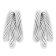 trendor 15928 Women's Earrings Half Hoop 925 Silver ⌀ 18 mm Image 2
