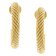 trendor 15931 Women's Half Hoop Earrings Gold-Plated 925 Silver ⌀ 22 mm Image 2