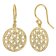 trendor 15936 Women's Earrings Mandala Gold-Plated 925 Sterling Silver Image 1