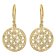 trendor 15936 Women's Earrings Mandala Gold-Plated 925 Sterling Silver Image 2