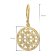 trendor 15936 Damen-Ohrringe mit Mandala-Motiv 925 Silber Vergoldet Bild 6