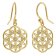 trendor 15938 Women's Earrings Mandala Gold-Plated 925 Sterling Silver Image 1
