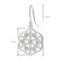 trendor 15937 Women's Drop Earrings Mandala 925 Silver Image 5