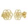 trendor 15940 Women's Earrings Flower Of Life Gold Plated 925 Silver ⌀ 10 mm Image 1