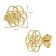 trendor 15940 Women's Earrings Flower Of Life Gold Plated 925 Silver ⌀ 10 mm Image 5