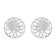 trendor 15941 Women's Earrings Flower Of Life 925 Sterling Silver ⌀ 10 mm Image 2
