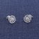 trendor 15941 Women's Earrings Flower Of Life 925 Sterling Silver ⌀ 10 mm Image 3