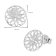 trendor 15941 Women's Earrings Flower Of Life 925 Sterling Silver ⌀ 10 mm Image 5