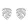 trendor 15943 Women's Stud Earrings Monstera Leaf 925 Sterling Silver Image 2