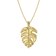 trendor 15956 Women's Necklace Monstera Leaf Gold Plated 925 Silver Image 1