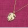 trendor 15956 Women's Necklace Monstera Leaf Gold Plated 925 Silver Image 2