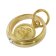 trendor 15994 Baptism Ring With Amor Gold 333/8K With Gold-Plated Silver Chain Image 3