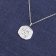 trendor 68000-01 Necklace With Month Flower January 925 Sterling Silver Image 3
