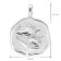 trendor 68000-01 Necklace With Month Flower January 925 Sterling Silver Image 6
