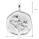trendor 68000-02 Necklace With Month Flower February 925 Sterling Silver Image 6