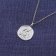 trendor 68000-03 Necklace With Month Flower March 925 Sterling Silver Image 3