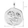 trendor 68000-04 Necklace With Month Flower April 925 Sterling Silver Image 6