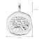 trendor 68000-07 Necklace With Month Flower July 925 Sterling Silver Image 6