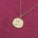 trendor 68002-03 Necklace With Month Flower March 925 Silver Gold Plated Image 3