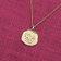 trendor 68002-04 Necklace With Month Flower April 925 Silver Gold Plated Image 3