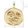 trendor 68002-04 Necklace With Month Flower April 925 Silver Gold Plated Image 6