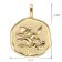 trendor 68002-05 Necklace With Month Flower May 925 Silver Gold Plated Image 6