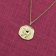 trendor 68002-06 Necklace With Month Flower June 925 Silver Gold Plated Image 3