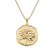 trendor 68002-07 Necklace With Month Flower July 925 Silver Gold Plated Image 1