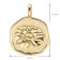 trendor 68002-07 Necklace With Month Flower July 925 Silver Gold Plated Image 6