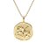 trendor 68002-08 Necklace With Month Flower August 925 Silver Gold Plated Image 1