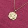 trendor 68002-08 Necklace With Month Flower August 925 Silver Gold Plated Image 3