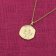 trendor 68002-09 Necklace With Month Flower September 925 Silver Gold Plated Image 3
