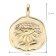 trendor 68002-11 Necklace With Month Flower November 925 Silver Gold Plated Image 6