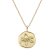 trendor 68002-12 Necklace With Month Flower December 925 Silver Gold Plated Image 1