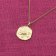 trendor 68002-12 Necklace With Month Flower December 925 Silver Gold Plated Image 3