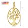 trendor 68052 Necklace With Tree Of Life Gold Plated Silver 925 Image 5